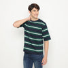 MATSUDA Kaos Oversize Stripe T shirt Kinokawa Green