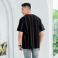 MATSUDA Kaos Oversize Stripe Togane Black
