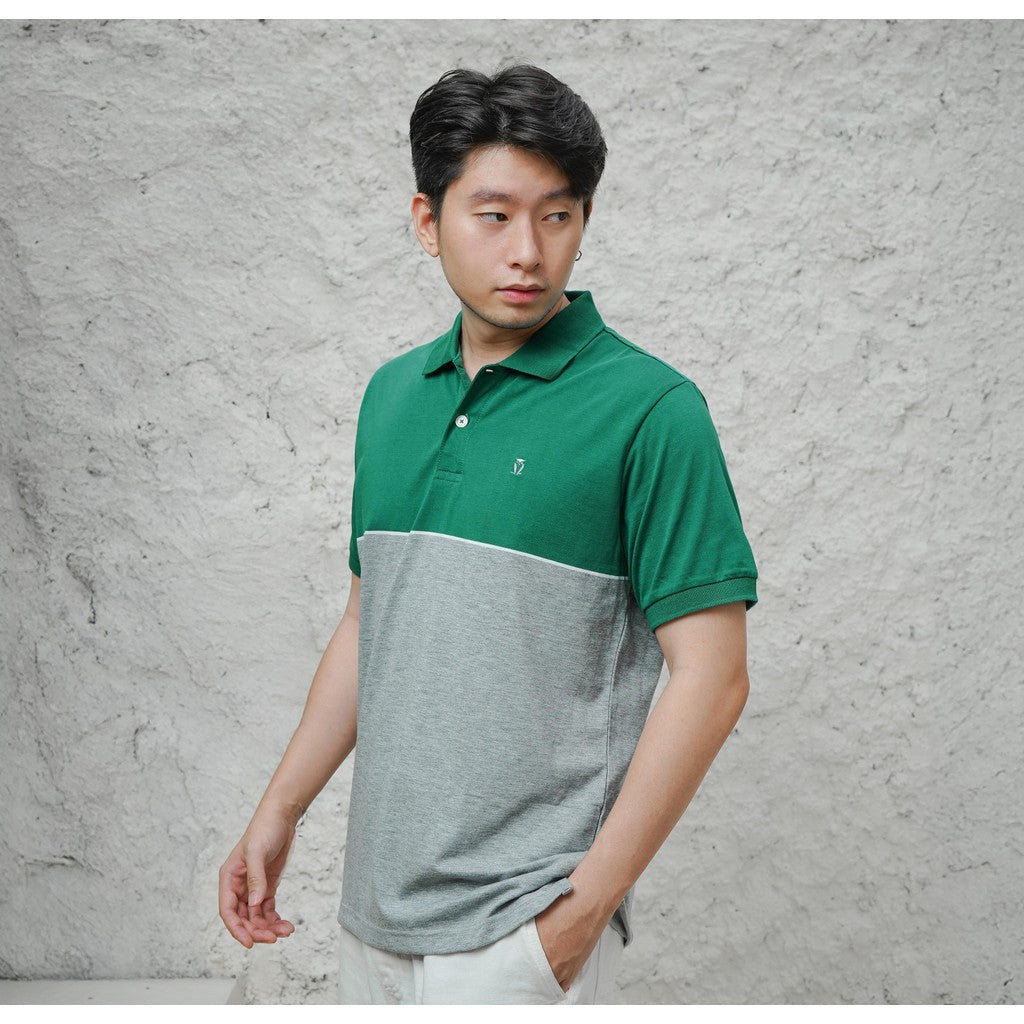 MATSUDA Kaos Polo Shirt Pria Kerah Tsushima Green