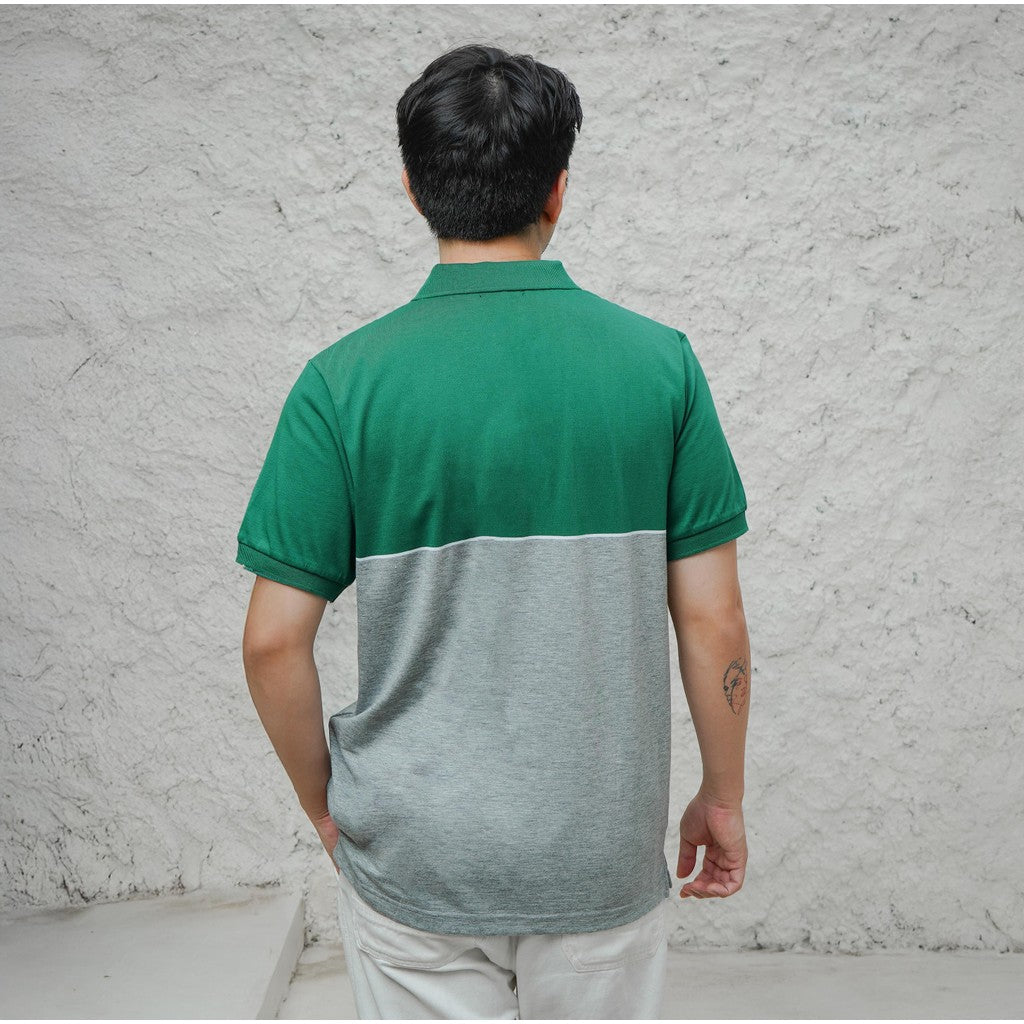 MATSUDA Kaos Polo Shirt Pria Kerah Tsushima Green