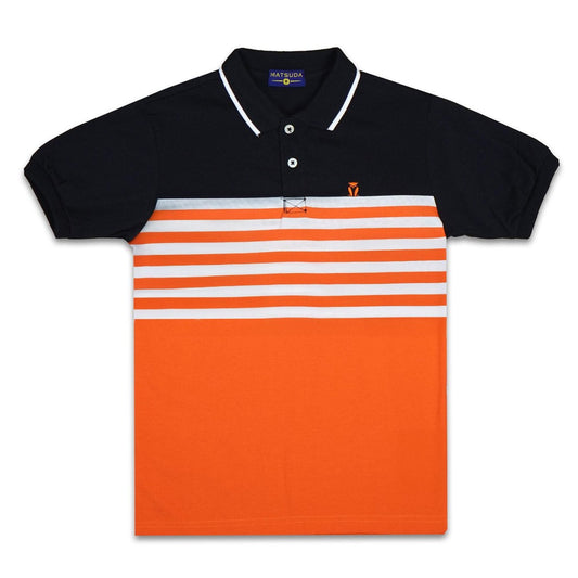 Matsuda baju kaos polo anak laki laki katun umur 2-12 Ciko Orange