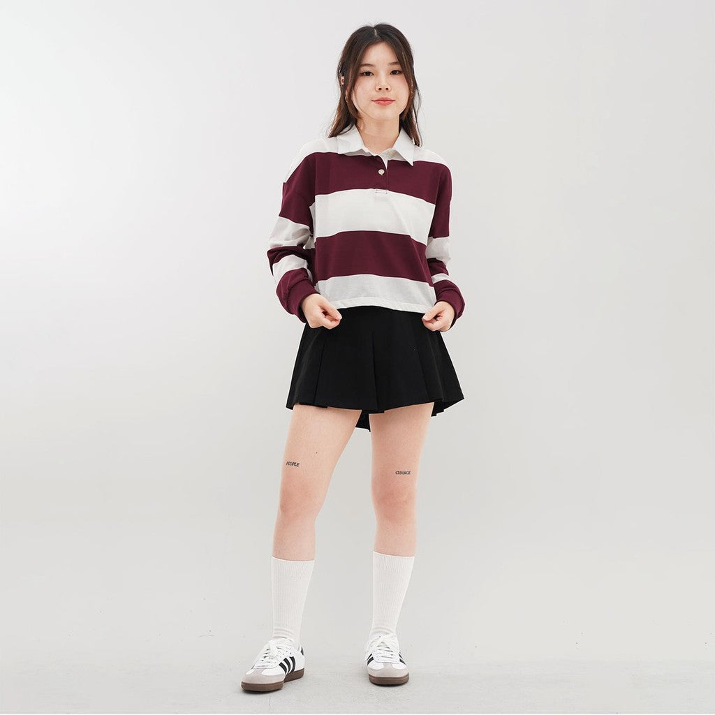 Matsuda Polo Rugby Crop top katun Emika