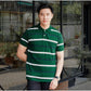 Matsuda Kaos Polo Shirt Pria Dewasa Stripe Tatsuno Green