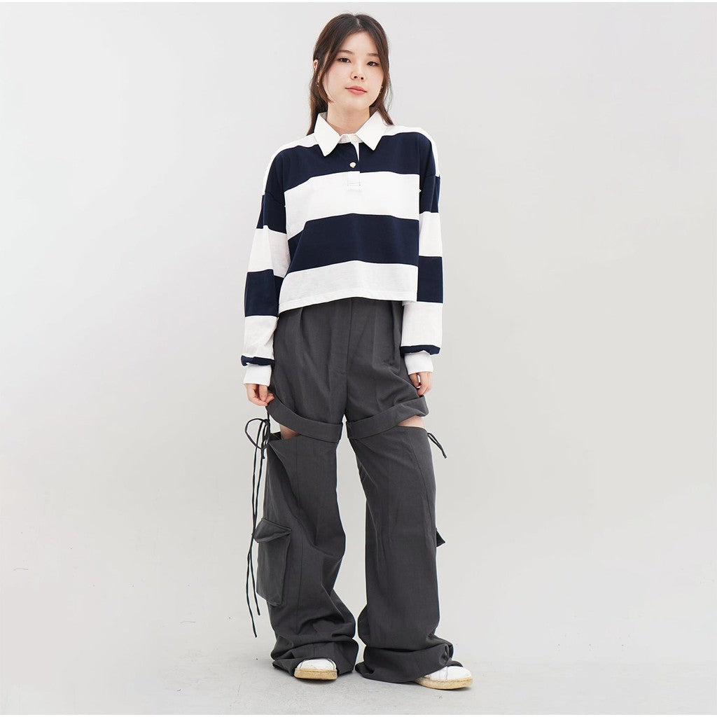 Matsuda Polo Rugby Crop top katun Emika