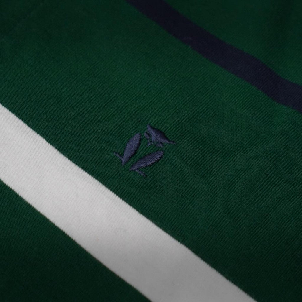 Matsuda Kaos Polo Shirt Pria Dewasa Stripe Tatsuno Green
