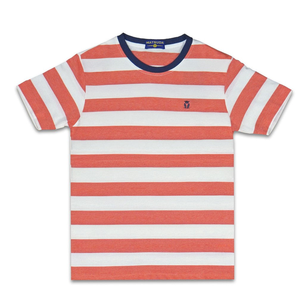 Matsuda baju kaos anak laki laki katun umur 2-12 Saide White