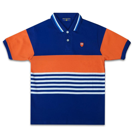 Matsuda baju kaos polo anak laki laki katun umur 2-12 Bernard orange