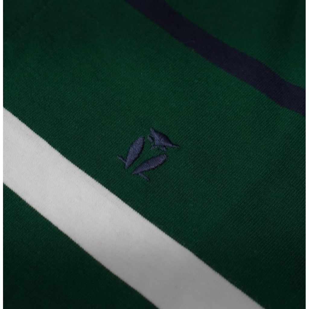 Matsuda Kaos Polo Shirt Pria Dewasa Stripe Tatsuno Green