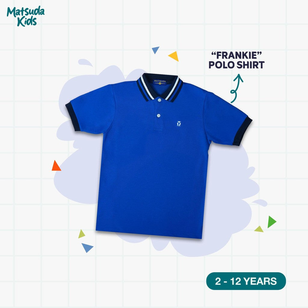 Matsuda baju kaos polo anak laki laki katun umur 2-12 Frankie Royal