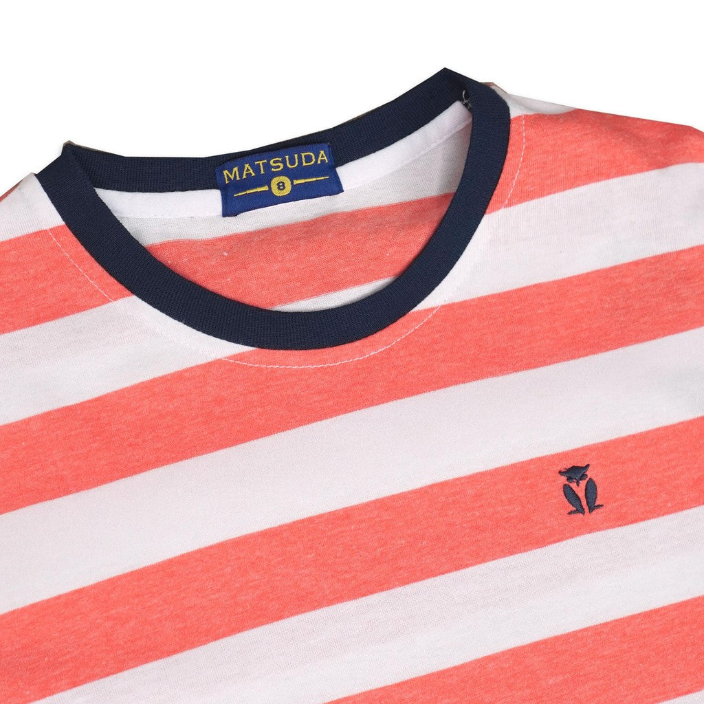 Matsuda baju kaos anak laki laki katun umur 2-12 Saide White