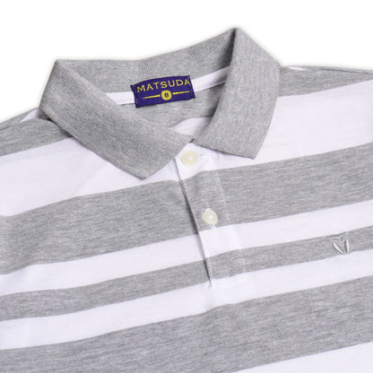 Matsuda baju kaos polo anak laki laki katun umur 2-12 Harist Grey