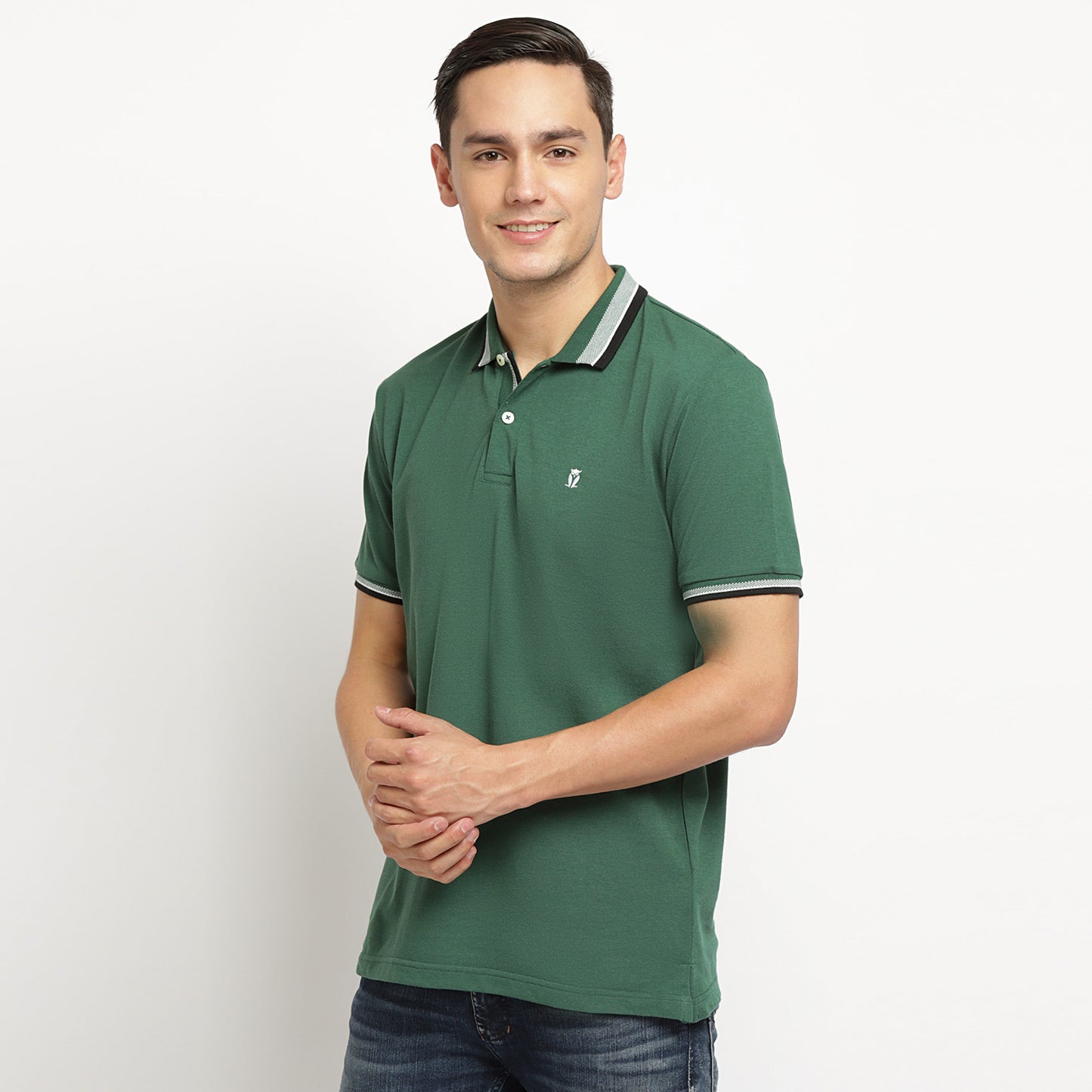 MATSUDA Kaos Kerah Pria Polo Shirt Abashiri Green