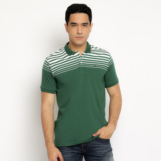 MATSUDA Kaos Polo Shirt Pria Kerah Chiryu Green