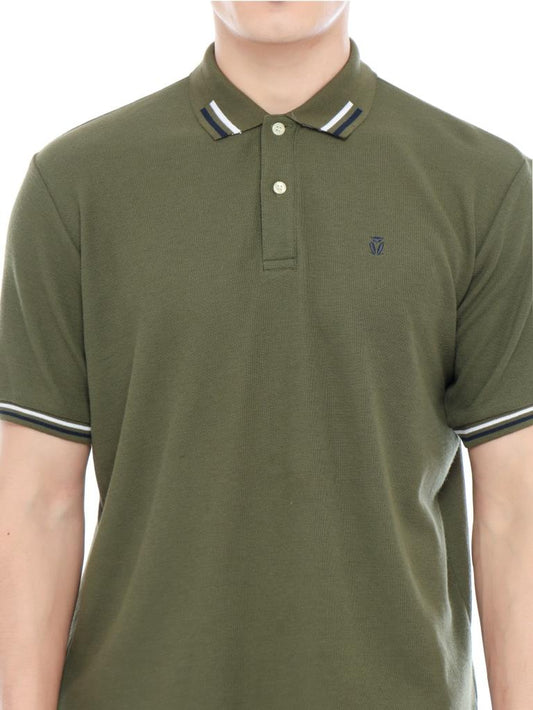 MATSUDA Kaos Polo Shirt Pria Kerah Fukui Olive