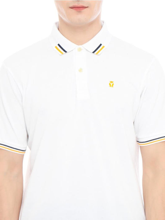 MATSUDA Kaos Polo Shirt Pria Kerah Fukui White