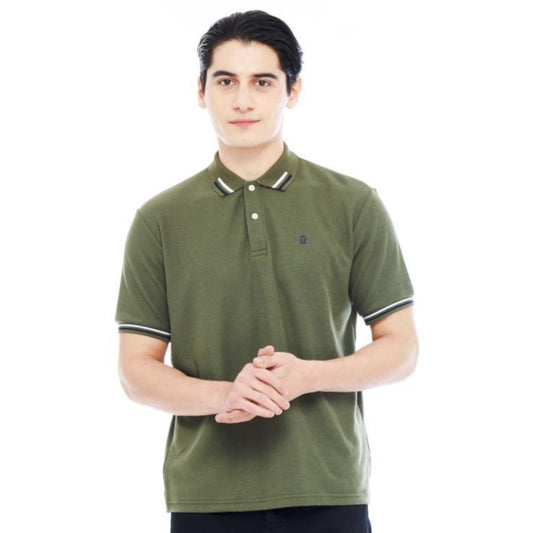 MATSUDA Kaos Polo Shirt Pria Kerah Fukui Olive