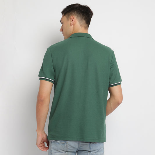 MATSUDA Kaos Polo Shirt Pria Kerah Fukui Green